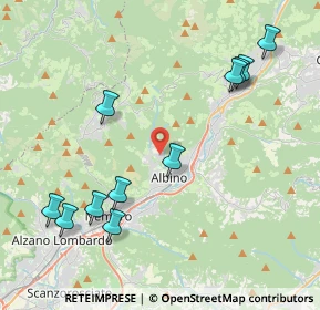 Mappa Via Carlo Marini, 24021 Albino BG, Italia (4.63455)