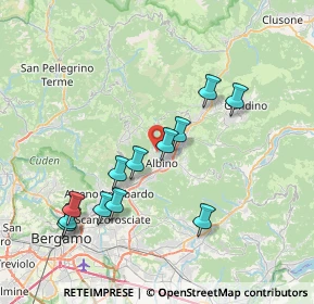 Mappa Via Carlo Marini, 24021 Albino BG, Italia (7.49167)