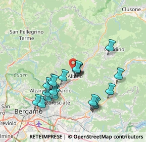 Mappa Via Carlo Marini, 24021 Albino BG, Italia (7.0655)