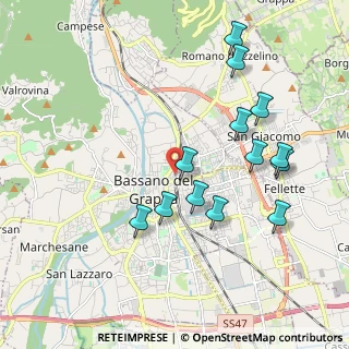 Mappa Via Antonio Gramsci, 36061 Bassano del Grappa VI, Italia (1.97)