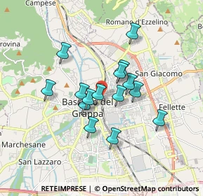 Mappa Via Antonio Gramsci, 36061 Bassano del Grappa VI, Italia (1.338)