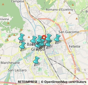Mappa Via Antonio Gramsci, 36061 Bassano del Grappa VI, Italia (1.12091)