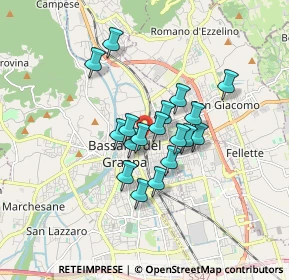 Mappa Via Antonio Gramsci, 36061 Bassano del Grappa VI, Italia (1.21167)
