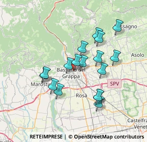Mappa Via Antonio Gramsci, 36061 Bassano del Grappa VI, Italia (6.21529)