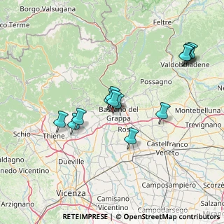 Mappa Viale Asiago, 36061 Bassano del Grappa VI, Italia (13.87154)
