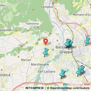 Mappa Viale Asiago, 36061 Bassano del Grappa VI, Italia (3.1075)