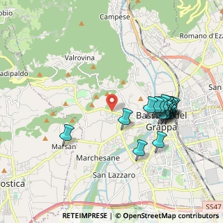 Mappa Viale Asiago, 36061 Bassano del Grappa VI, Italia (1.9305)