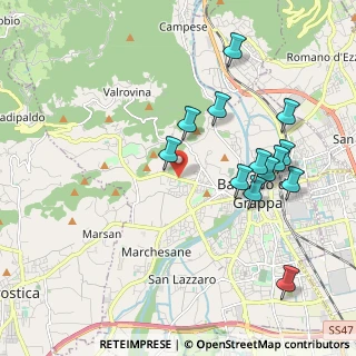 Mappa Viale Asiago, 36061 Bassano del Grappa VI, Italia (2.04846)
