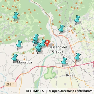 Mappa Viale Asiago, 36061 Bassano del Grappa VI, Italia (4.39308)