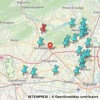 Mappa Via L.Spallanzani, 31044 Montebelluna TV, Italia (10.1225)