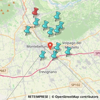 Mappa Via L.Spallanzani, 31044 Montebelluna TV, Italia (3.38417)