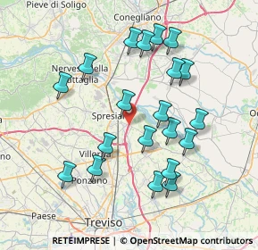 Mappa Via Giosuè Carducci, 31027 Spresiano TV, Italia (7.375)