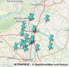 Mappa Via Giosuè Carducci, 31027 Spresiano TV, Italia (6.85941)