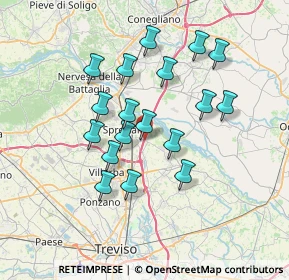Mappa Via Giosuè Carducci, 31027 Spresiano TV, Italia (6.21889)