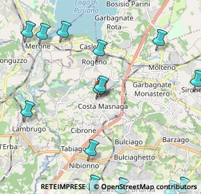 Mappa Via Don C. Allievi, 23845 Costa Masnaga LC, Italia (2.95)