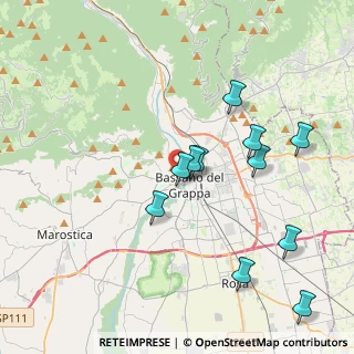 Mappa Via Colbacchini, 36061 Bassano del Grappa VI, Italia (3.94182)
