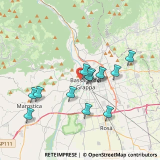 Mappa Via Colbacchini, 36061 Bassano del Grappa VI, Italia (3.48923)