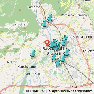 Mappa Via Colombare, 36061 Bassano del Grappa VI, Italia (1.43538)