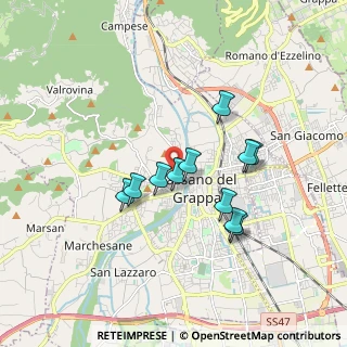 Mappa Via Colombare, 36061 Bassano del Grappa VI, Italia (1.43)