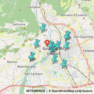 Mappa Via Colombare, 36061 Bassano del Grappa VI, Italia (1.42)
