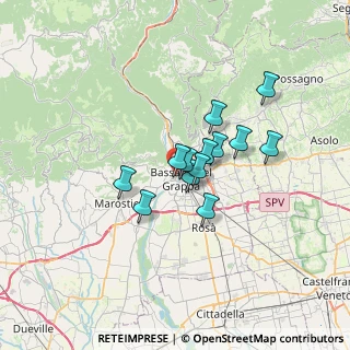 Mappa Via Colombare, 36061 Bassano del Grappa VI, Italia (4.61923)