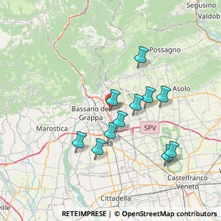 Mappa Via Manzoni Alessandro, 36060 Romano D'ezzelino VI, Italia (6.73727)