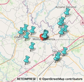 Mappa Via Aldo Moro, 31045 Motta di Livenza TV, Italia (6.50722)