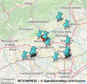 Mappa Via Dino Buzzati, 31044 Montebelluna TV, Italia (13.979)