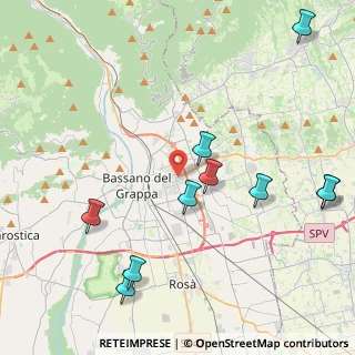 Mappa Via Verdi 8 Cassola Centro Germoglio Via Pescheria 10 Arten, 36061 Bassano del Grappa VI, Italia (5.32)