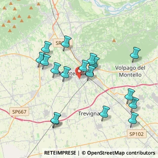 Mappa Via dei Ciliegi, 31044 Montebelluna TV, Italia (4.05529)