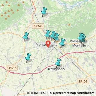 Mappa Via dei Ciliegi, 31044 Montebelluna TV, Italia (3.86091)