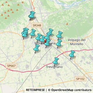 Mappa Via dei Ciliegi, 31044 Montebelluna TV, Italia (3.0825)