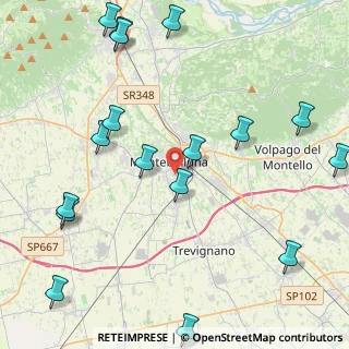 Mappa Via dei Ciliegi, 31044 Montebelluna TV, Italia (5.71)