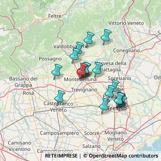 Mappa Via dei Ciliegi, 31044 Montebelluna TV, Italia (11.69722)