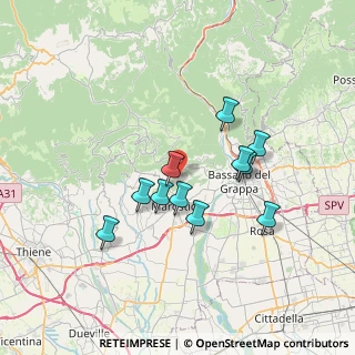Mappa Via Stroppari, 36063 Marostica VI, Italia (5.93818)