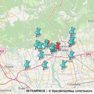 Mappa Via Stroppari, 36063 Marostica VI, Italia (6.29667)