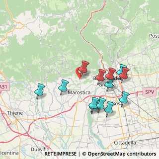 Mappa Via Stroppari, 36063 Marostica VI, Italia (7.32)