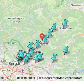 Mappa Piazza Spino, 24021 Albino BG, Italia (8.274)