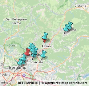 Mappa Piazza Spino, 24021 Albino BG, Italia (7.73923)