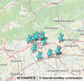 Mappa Via Trieste, 36060 Romano D'ezzelino VI, Italia (10.21545)