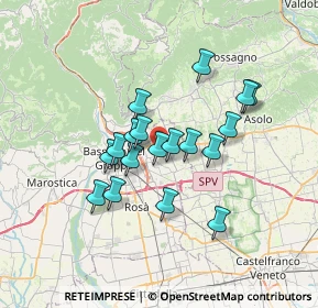 Mappa Via Trieste, 36060 Romano D'ezzelino VI, Italia (5.43278)