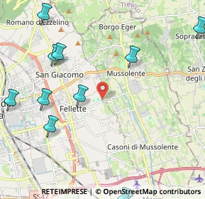 Mappa Via Trieste, 36060 Romano D'ezzelino VI, Italia (2.89273)