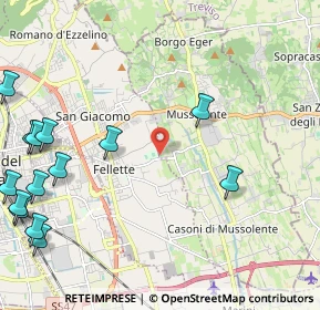 Mappa Via Trieste, 36060 Romano D'ezzelino VI, Italia (3.142)