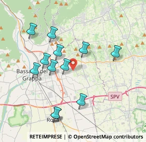 Mappa Via Trieste, 36060 Romano D'ezzelino VI, Italia (3.72417)