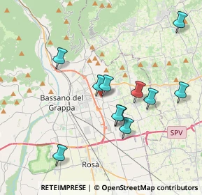 Mappa Piazza Vescovo G. Bortignon, 36060 Romano D'ezzelino VI, Italia (3.56091)