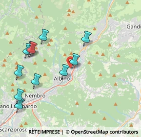 Mappa Via Briolini, 24021 Albino BG, Italia (4.41545)