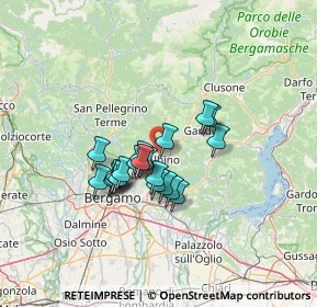 Mappa Via Andrea D'Albino, 24021 Albino BG, Italia (9.77)