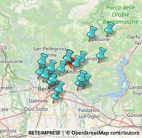 Mappa Via Andrea D'Albino, 24021 Albino BG, Italia (10.621)