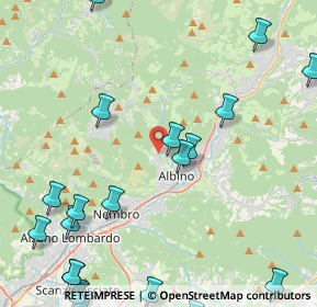 Mappa Via Andrea D'Albino, 24021 Albino BG, Italia (6.095)