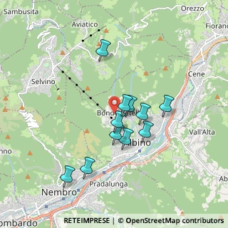 Mappa Via Andrea D'Albino, 24021 Albino BG, Italia (1.50182)